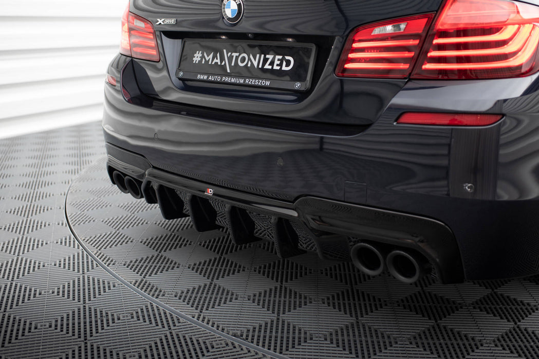 Maxton Design Rear Valance V.2 BMW 5 M-Pack F10 / F11 (Version with two double exhausts)
