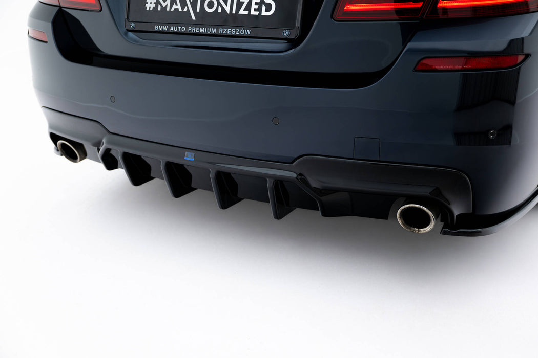 Maxton Design Rear Valance V.2 BMW 5 M-Pack F10 / F11 (Version with two single exhausts)