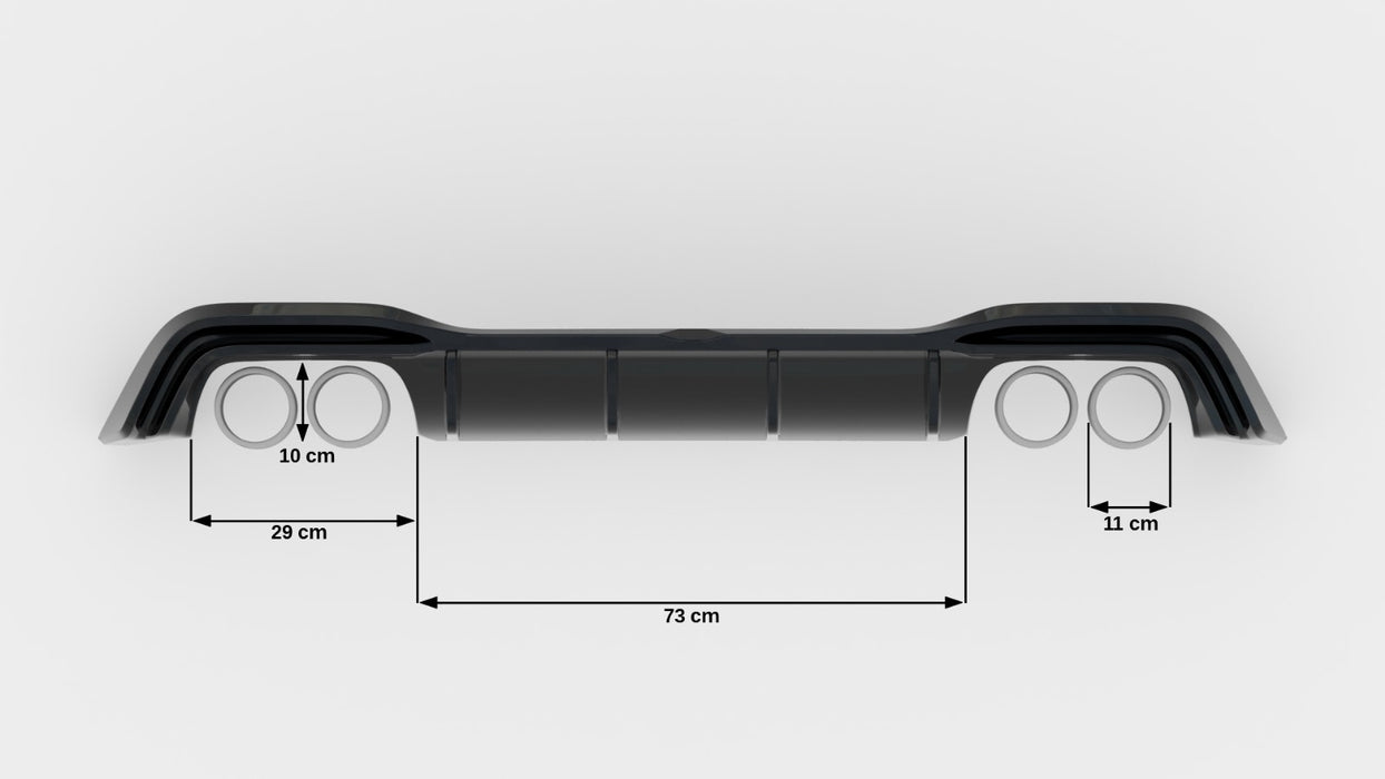 Maxton Design Rear Valance V.2 Volkswagen Golf R Mk8