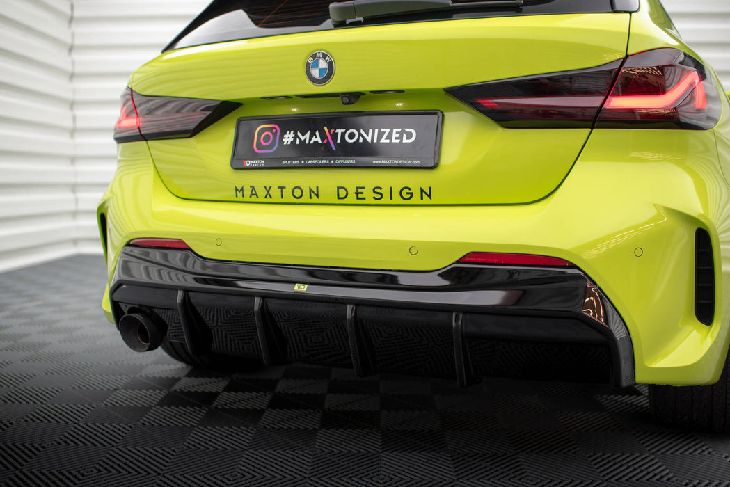 Maxton Design Rear Valance V.3 BMW 1 M-Pack / 128ti F40 (Version with single exhaust tips on one side)