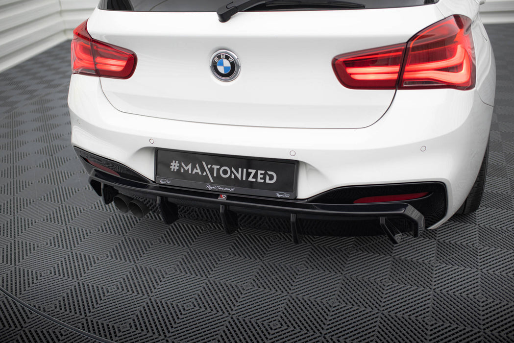 Maxton Design Rear Valance V.3 BMW 1 M-Pack F20 Facelift (Single side dual exhaust version)