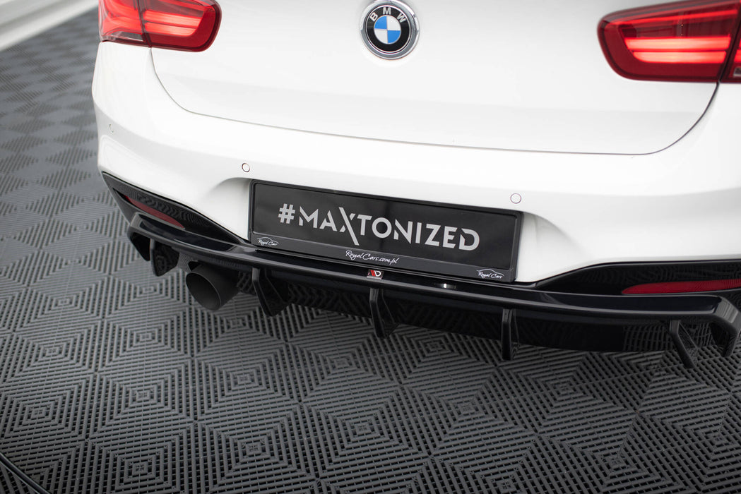 Maxton Design Rear Valance V.3 BMW 1 M-Pack F20 Facelift (Version with single exhaust on one side)