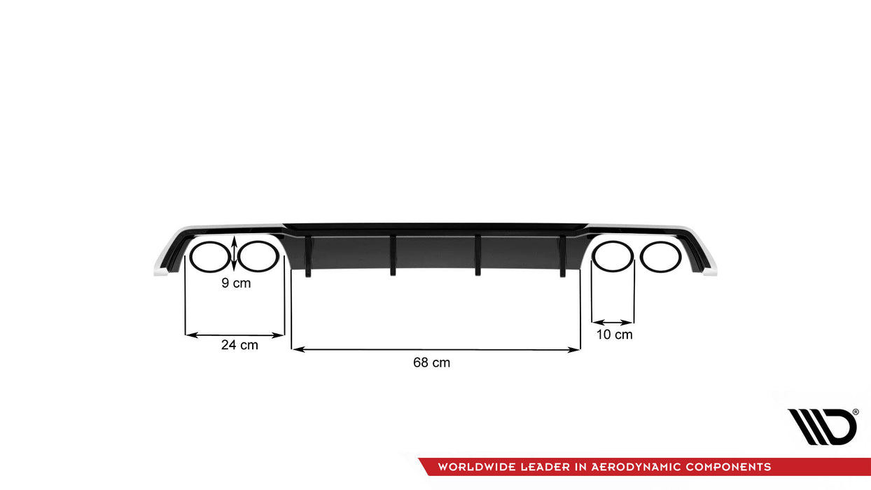 Maxton Design Rear Valance V.3 Seat Leon Cupra ST Mk3 FL