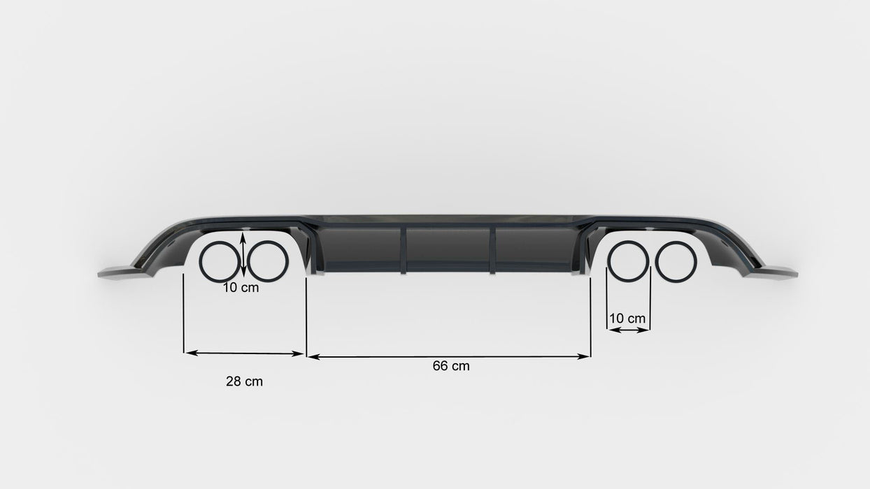 Maxton Design Rear Valance V.3 Volkswagen Golf R Mk7 Facelift