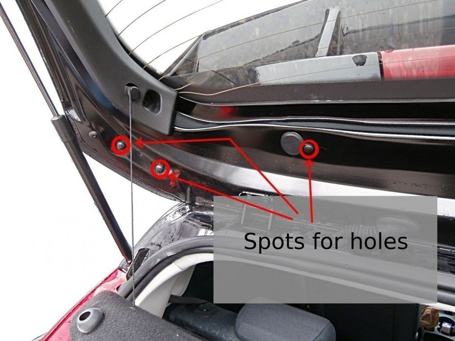 Maxton Design Roof Spoiler (RS Look) Ford Fiesta Mk7 / Mk7 FL