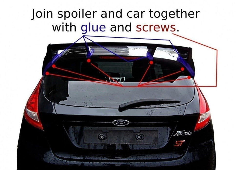 Maxton Design Roof Spoiler (RS Look) Ford Fiesta Mk7 / Mk7 FL