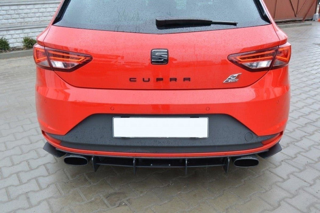 Maxton Design SEAT LEON III CUPRA REAR DIFFUSER & REAR SIDE SPLITTERS