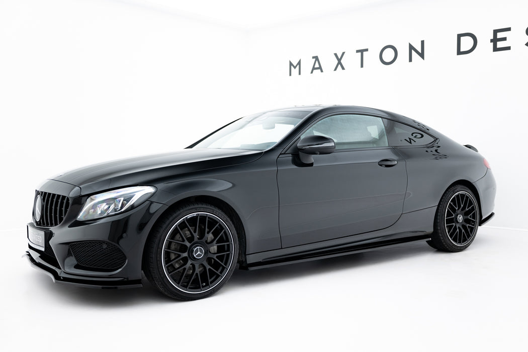 Maxton Design SIDE SKIRTS DIFFUSERS MERCEDES- BENZ C-CLASS W205 COUPE AMG-LINE