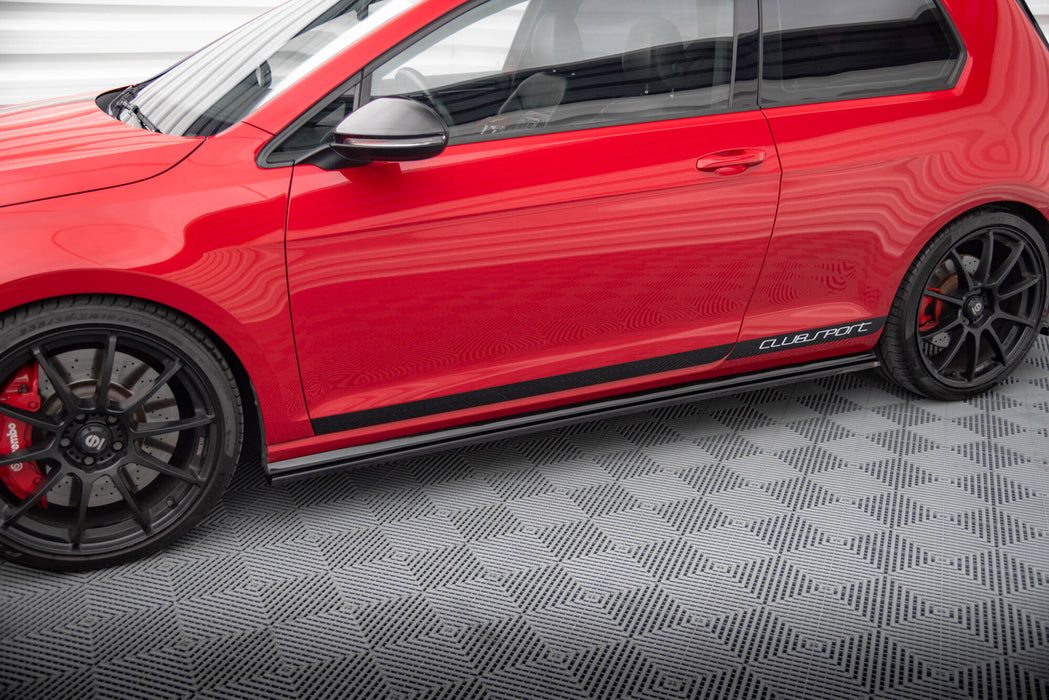 Maxton Design SIDE SKIRTS DIFFUSERS VW GOLF Mk7 GTI CLUBSPORT