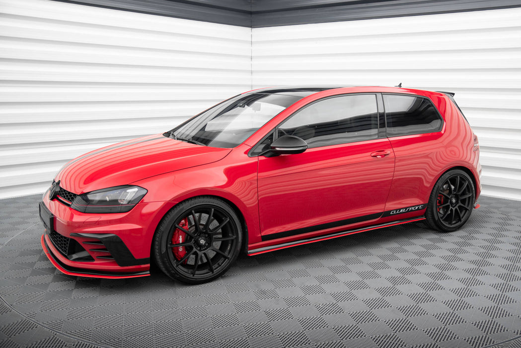 Maxton Design SIDE SKIRTS DIFFUSERS VW GOLF Mk7 GTI CLUBSPORT