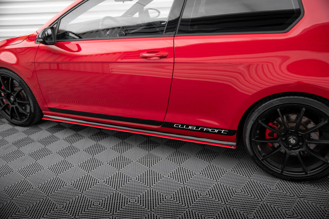 Maxton Design SIDE SKIRTS DIFFUSERS VW GOLF Mk7 GTI CLUBSPORT
