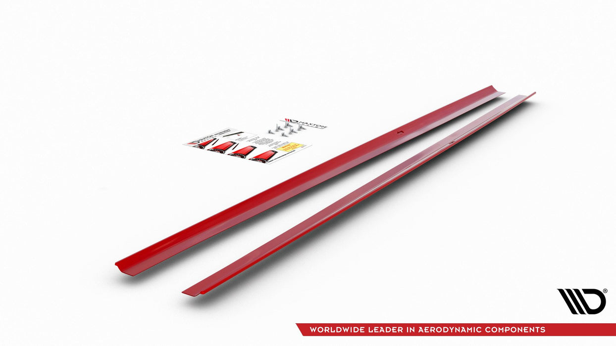 Maxton Design SIDE SKIRTS DIFFUSERS Volkswagen Polo GTI / R-line Mk6