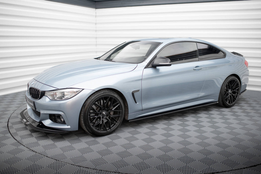 Maxton Design SIDE SKIRTS DIFFUSERS for BMW 4 Coupe / Gran Coupe / Cabrio M-Pack F32 / F36 / F33
