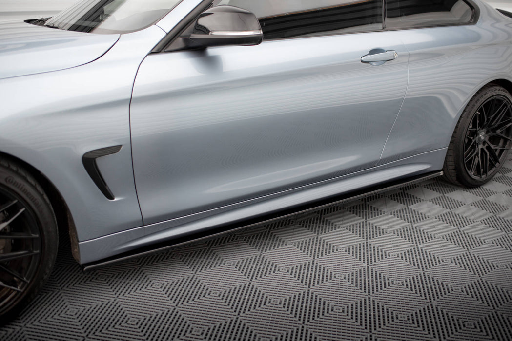 Maxton Design SIDE SKIRTS DIFFUSERS for BMW 4 Coupe / Gran Coupe / Cabrio M-Pack F32 / F36 / F33