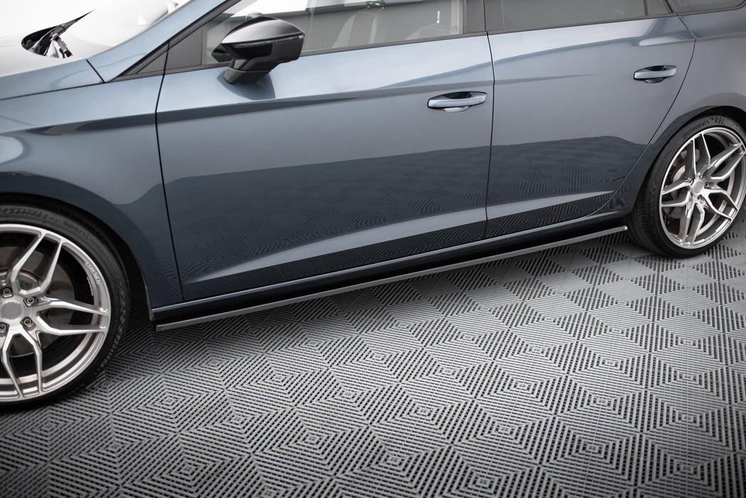 Maxton Design SIDE SKIRTS DIFFUSERS v.2 Seat Leon Mk3 Cupra/ FR Facelift