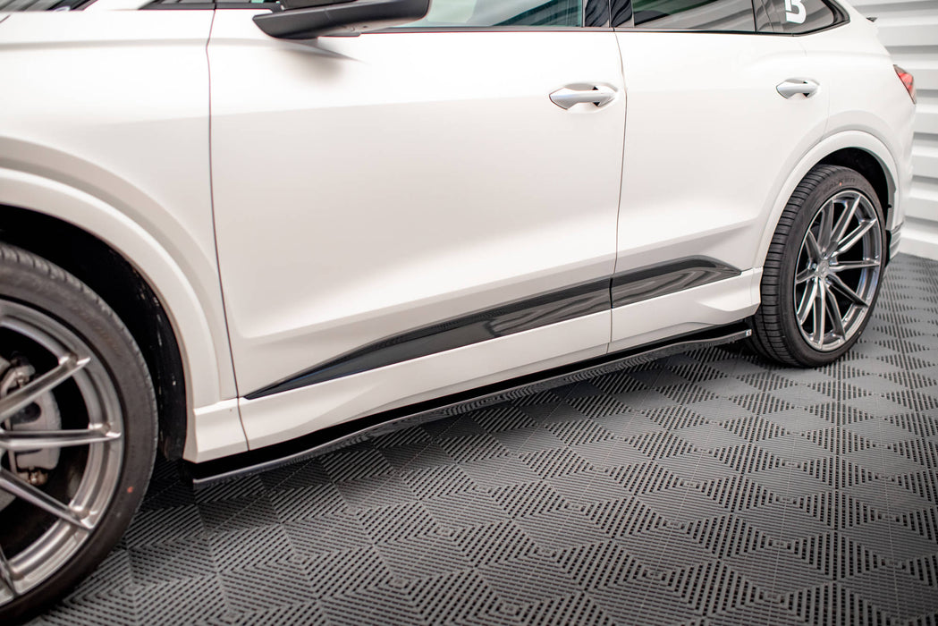 Maxton Design Side Skirts Diffusers Audi Q4 e-tron Sportback S-line Mk1