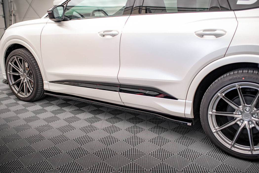 Maxton Design Side Skirts Diffusers Audi Q4 e-tron Sportback S-line Mk1