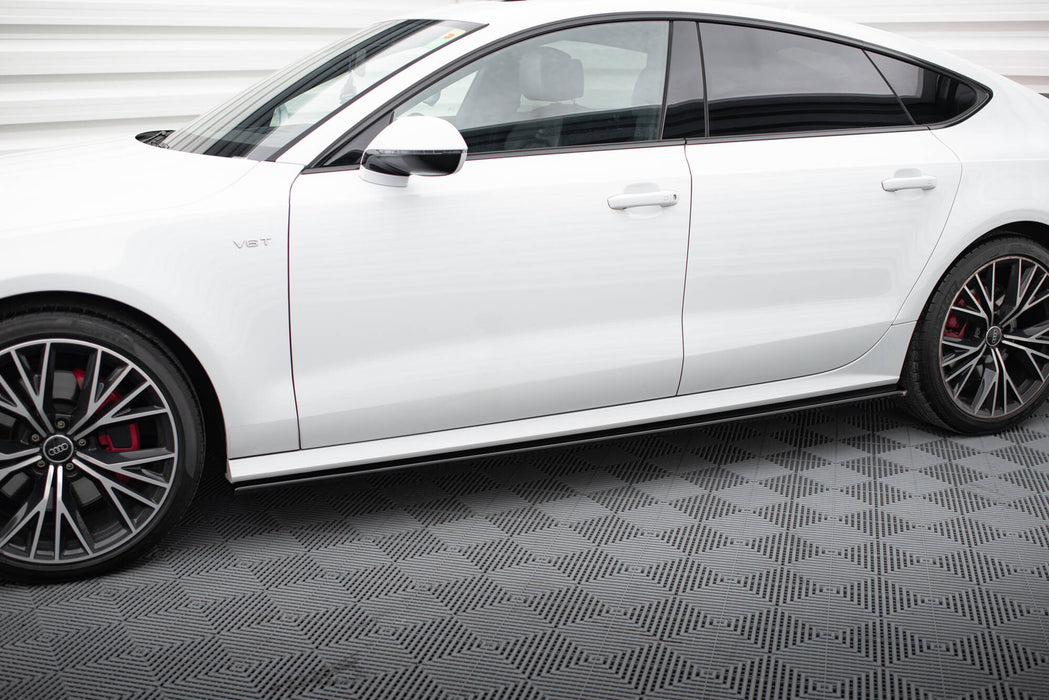Maxton Design Side Skirts Diffusers Audi S7 / A7 S-Line C7 FL