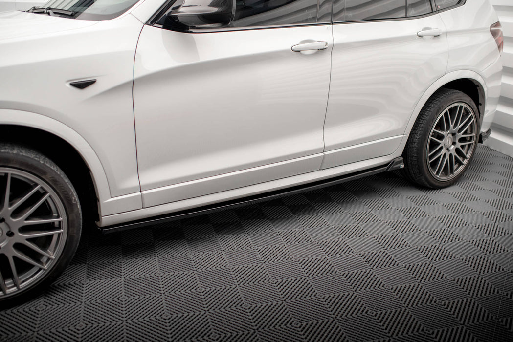 Maxton Design Side Skirts Diffusers BMW X3 M-Pack F25