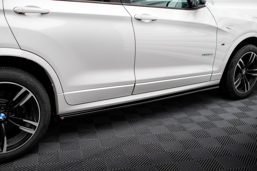 Maxton Design Side Skirts Diffusers BMW X3 M-Pack F25 Facelift