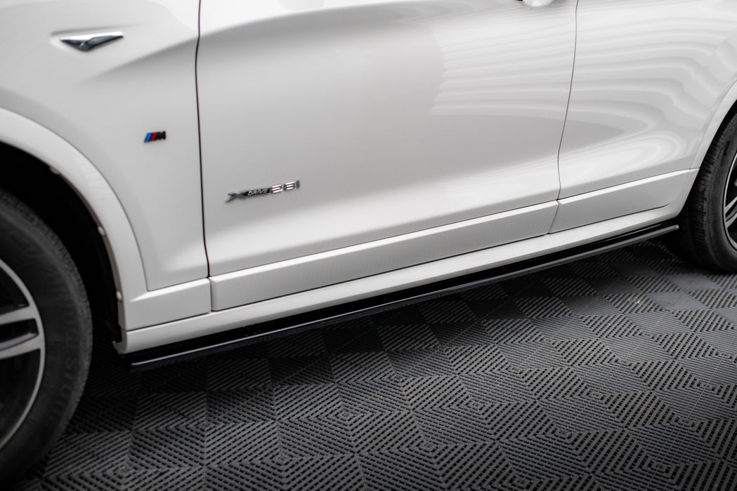 Maxton Design Side Skirts Diffusers BMW X3 M-Pack F25 Facelift