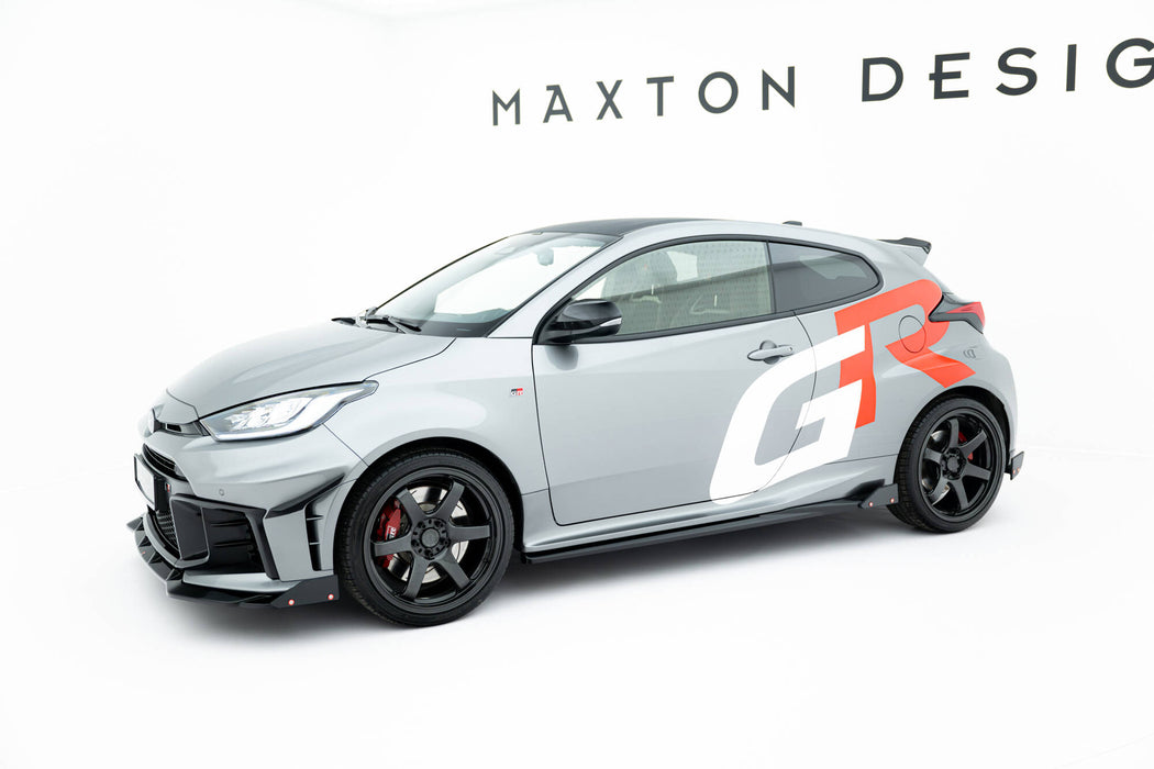 Maxton Design Side Skirts Diffusers + Flaps Toyota GR Yaris Mk4 Facelift