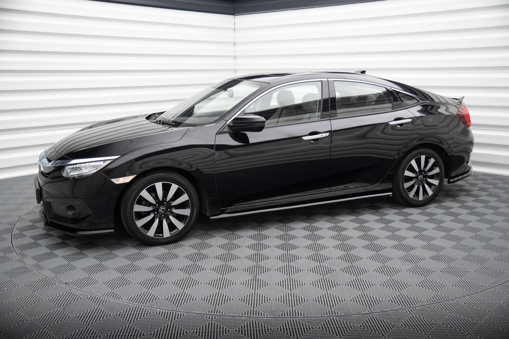 Maxton Design Side Skirts Diffusers Honda Civic Sedan Mk10 / Mk10 Facelift