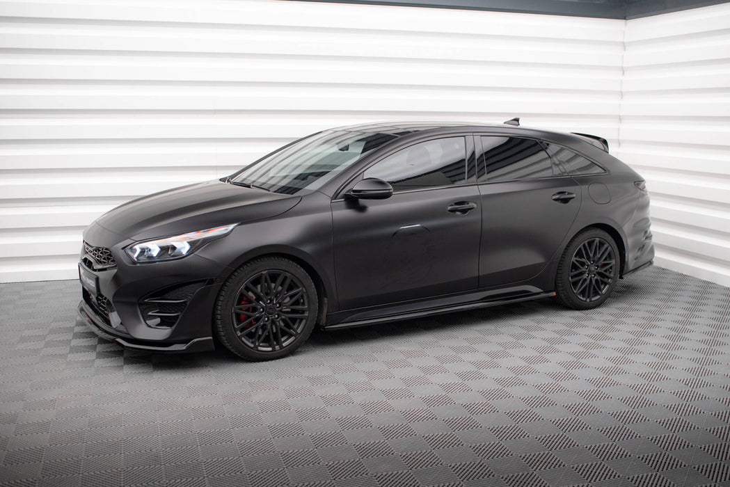 Maxton Design Side Skirts Diffusers Kia Proceed GT / GT-Line Mk1 Facelift / Ceed GT Mk3 Facelift