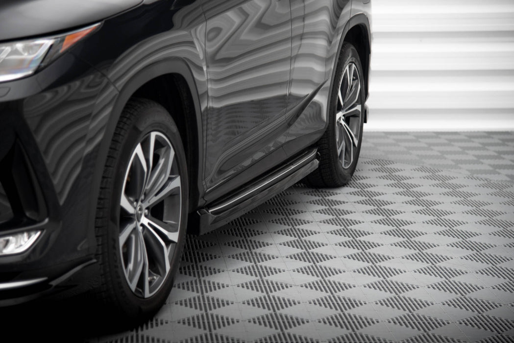 Maxton Design Side Skirts Diffusers Lexus RX Mk4 Facelift (version with OEM step rails)