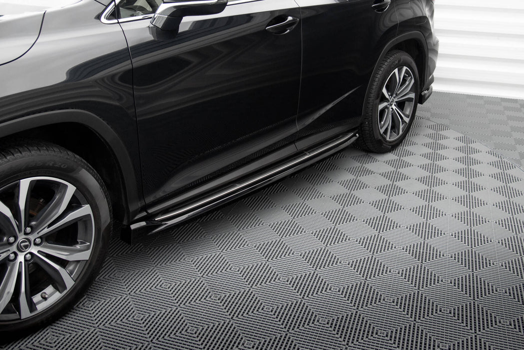 Maxton Design Side Skirts Diffusers Lexus RX Mk4 Facelift (version with OEM step rails)
