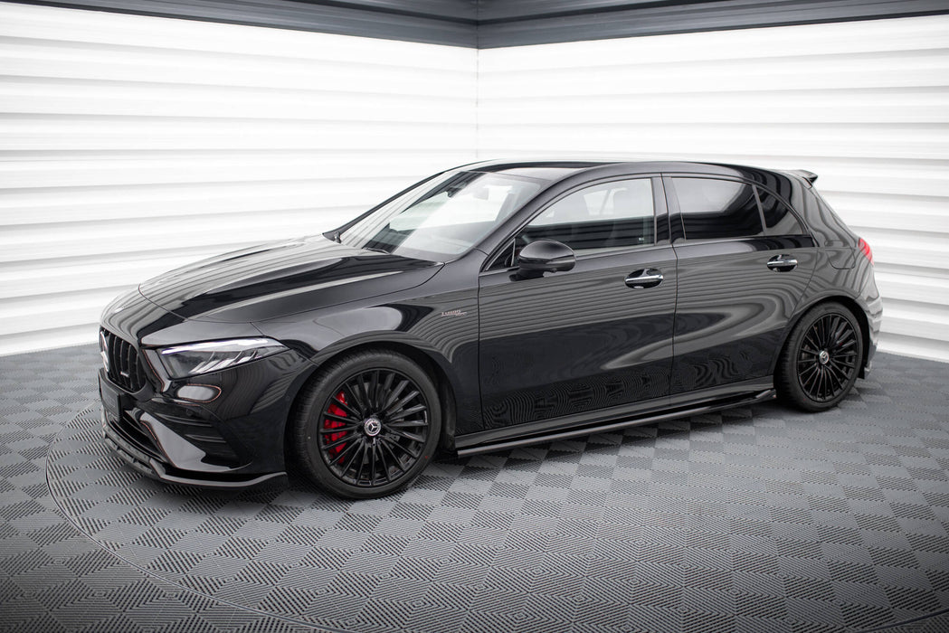 Maxton Design Side Skirts Diffusers Mercedes-AMG A35 / AMG Line W177 Facelift