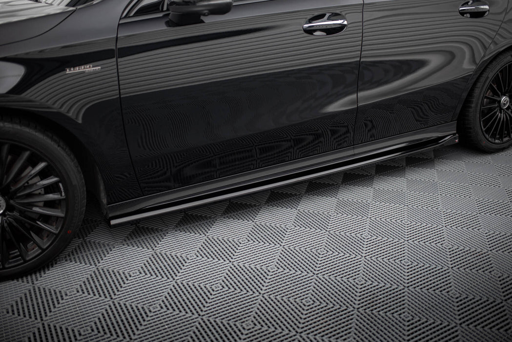 Maxton Design Side Skirts Diffusers Mercedes-AMG A35 / AMG Line W177 Facelift