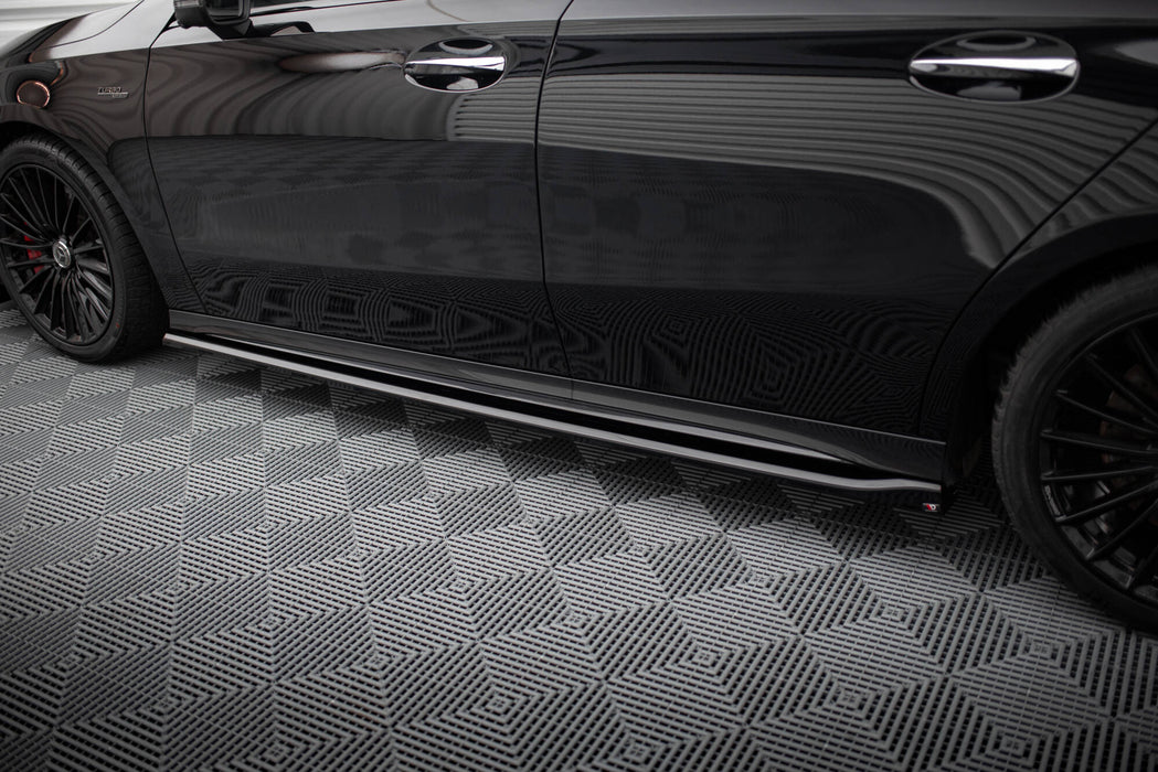 Maxton Design Side Skirts Diffusers Mercedes-AMG A35 / AMG Line W177 Facelift