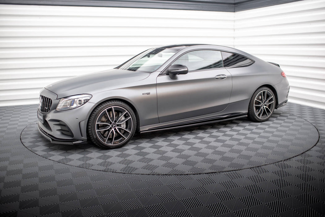 Maxton Design Side Skirts Diffusers Mercedes-AMG C43 Coupe / Cabrio C205 Facelift / A205 Facelift