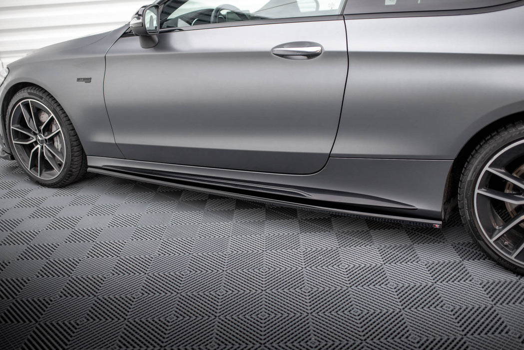 Maxton Design Side Skirts Diffusers Mercedes-AMG C43 Coupe / Cabrio C205 Facelift / A205 Facelift