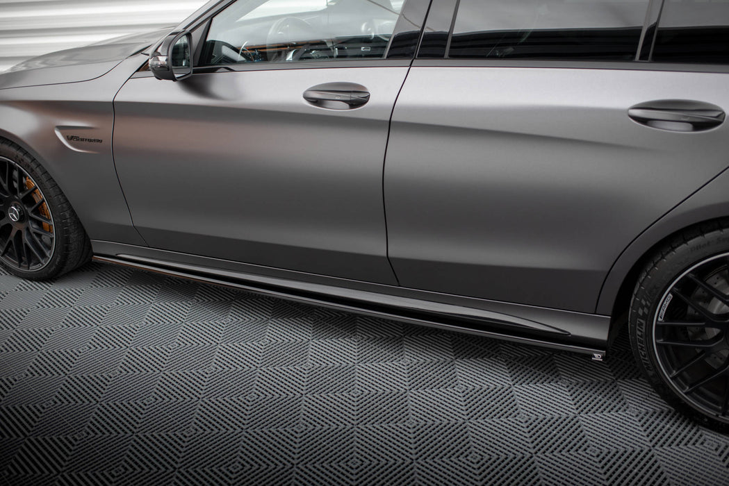 Maxton Design Side Skirts Diffusers Mercedes-AMG C63 Sedan / Estate W205 Facelift