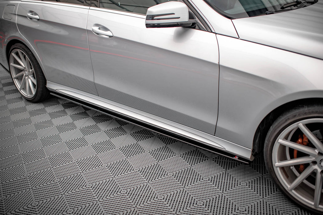 Maxton Design Side Skirts Diffusers Mercedes-Benz E63 AMG / AMG-Line Sedan W212 Facelift