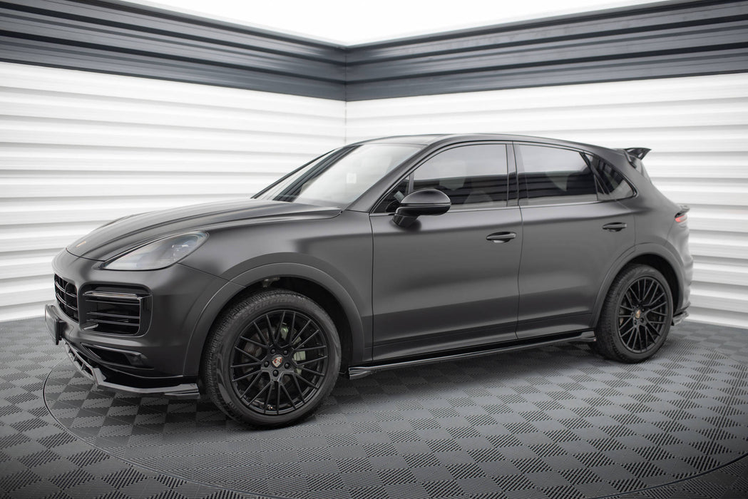 Maxton Design Side Skirts Diffusers Porsche Cayenne Sport Design Mk3 / Standard Mk3 Facelift