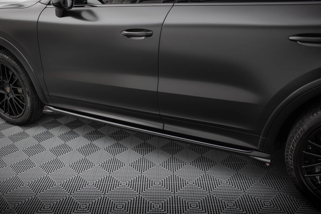 Maxton Design Side Skirts Diffusers Porsche Cayenne Sport Design Mk3 / Standard Mk3 Facelift