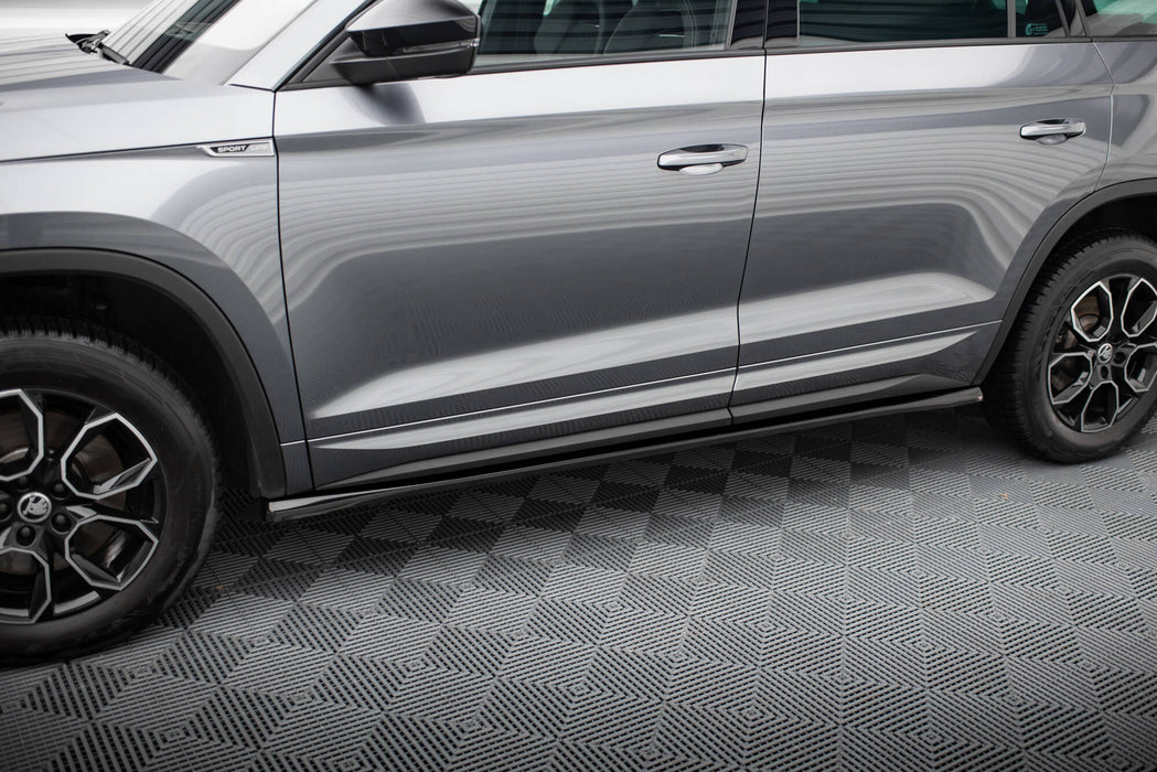 Maxton Design Side Skirts Diffusers Skoda Kodiaq Sportline Mk1 Facelift