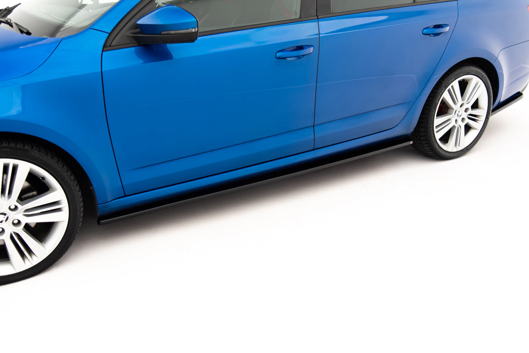 Maxton Design Side Skirts Diffusers Skoda Octavia RS Hatchback / Combi Mk3 / Mk3 Facelift
