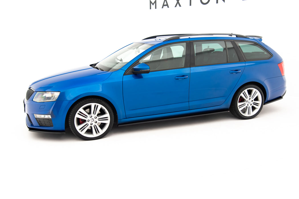 Maxton Design Side Skirts Diffusers Skoda Octavia RS Hatchback / Combi Mk3 / Mk3 Facelift