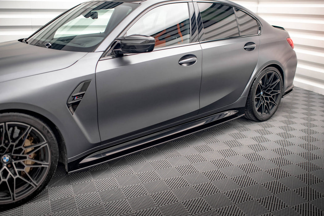 Maxton Design Side Skirts Diffusers V.1 BMW M3 Sedan / Touring G80 / G81