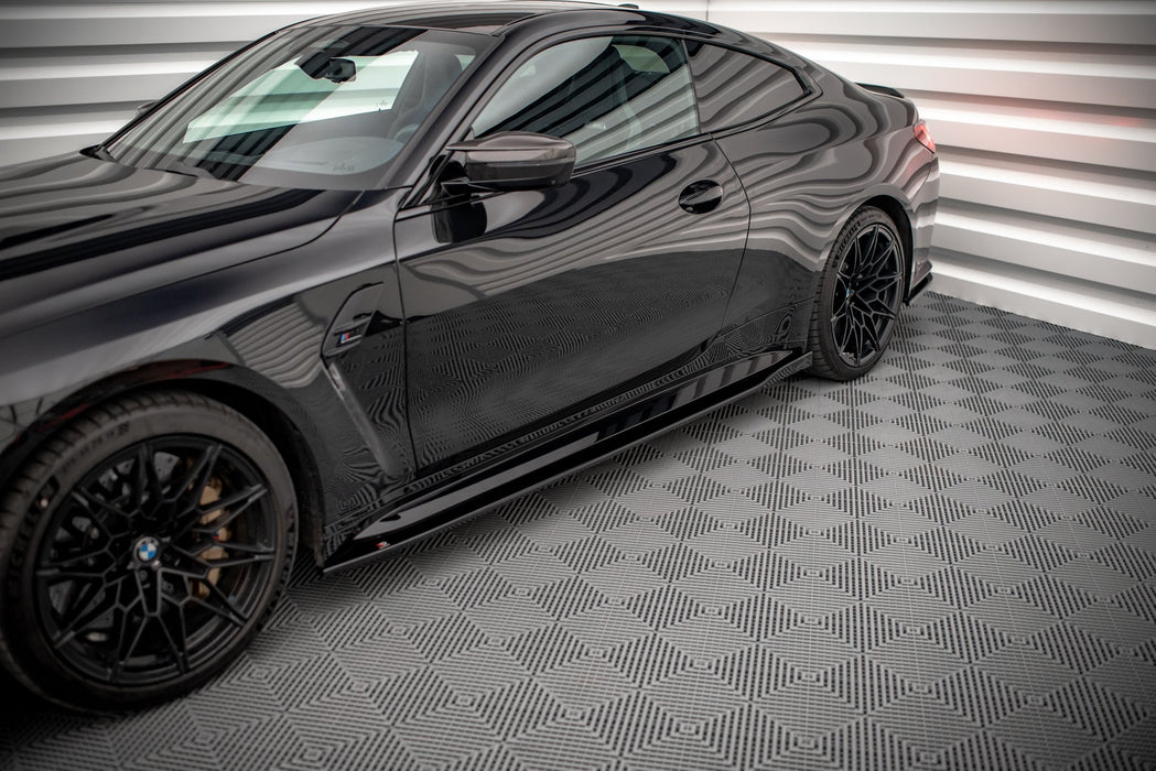Maxton Design Side Skirts Diffusers V.1 BMW M4 G82 / G82 Facelift
