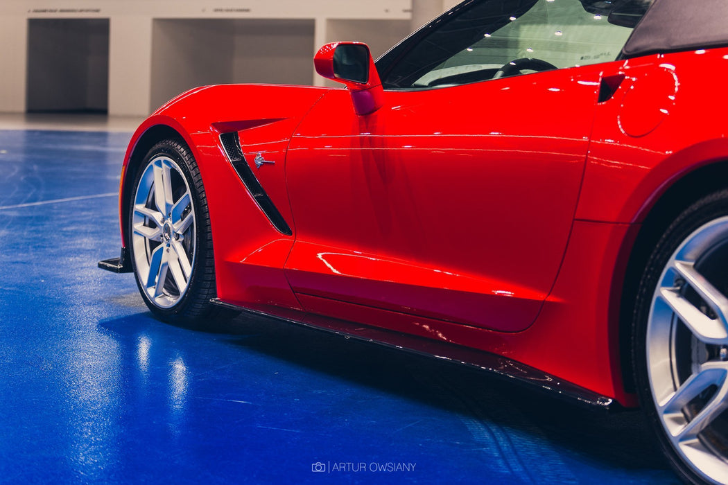 Maxton Design Side Skirts Diffusers V.1 Chevrolet Corvette Stingray C7
