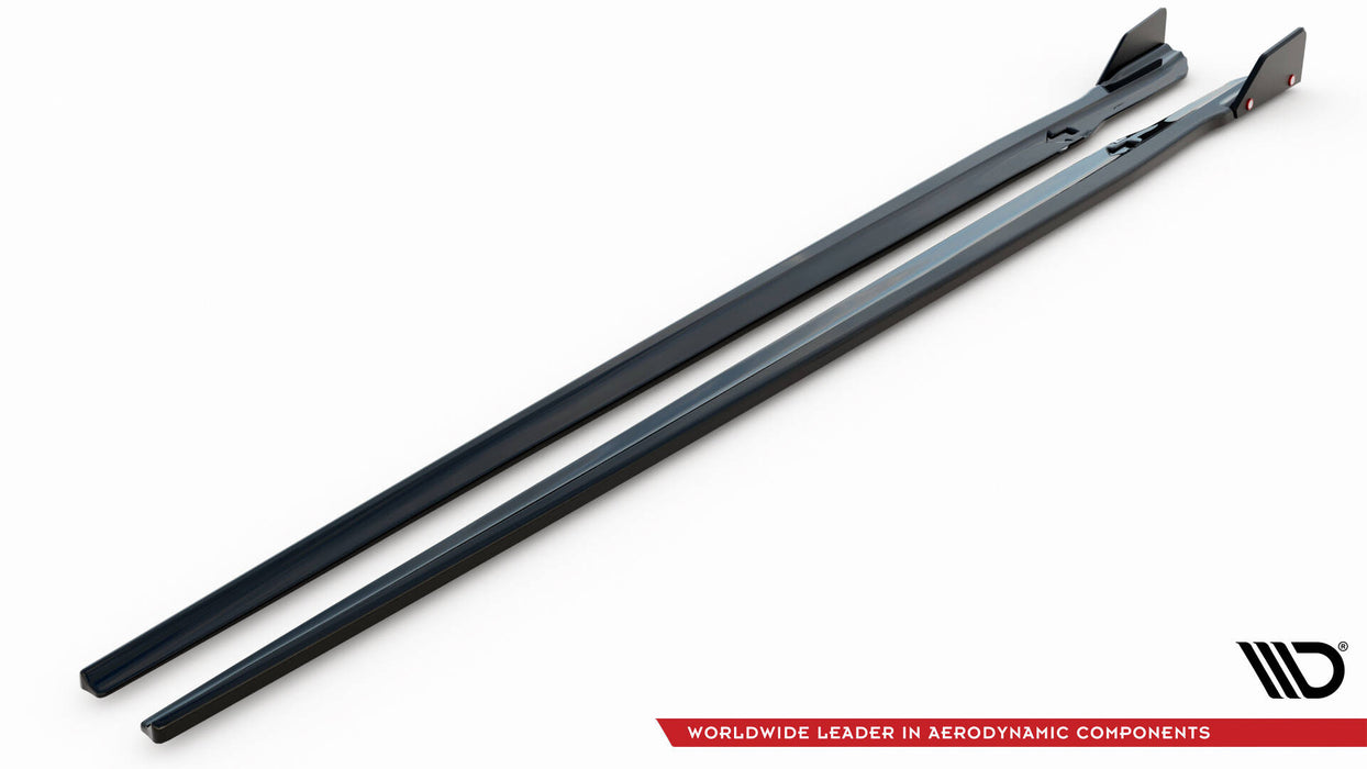 Maxton Design Side Skirts Diffusers V.1 + Flaps BMW M8 Gran Coupe F93 / 8 Gran Coupe M-Pack G16