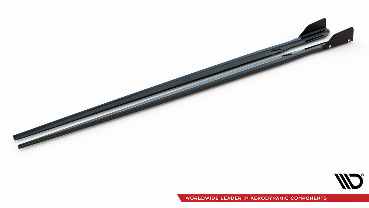 Maxton Design Side Skirts Diffusers V.1 + Flaps BMW M8 Gran Coupe F93 / 8 Gran Coupe M-Pack G16