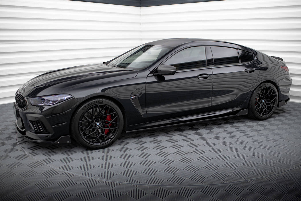 Maxton Design Side Skirts Diffusers V.1 + Flaps BMW M8 Gran Coupe F93 / 8 Gran Coupe M-Pack G16
