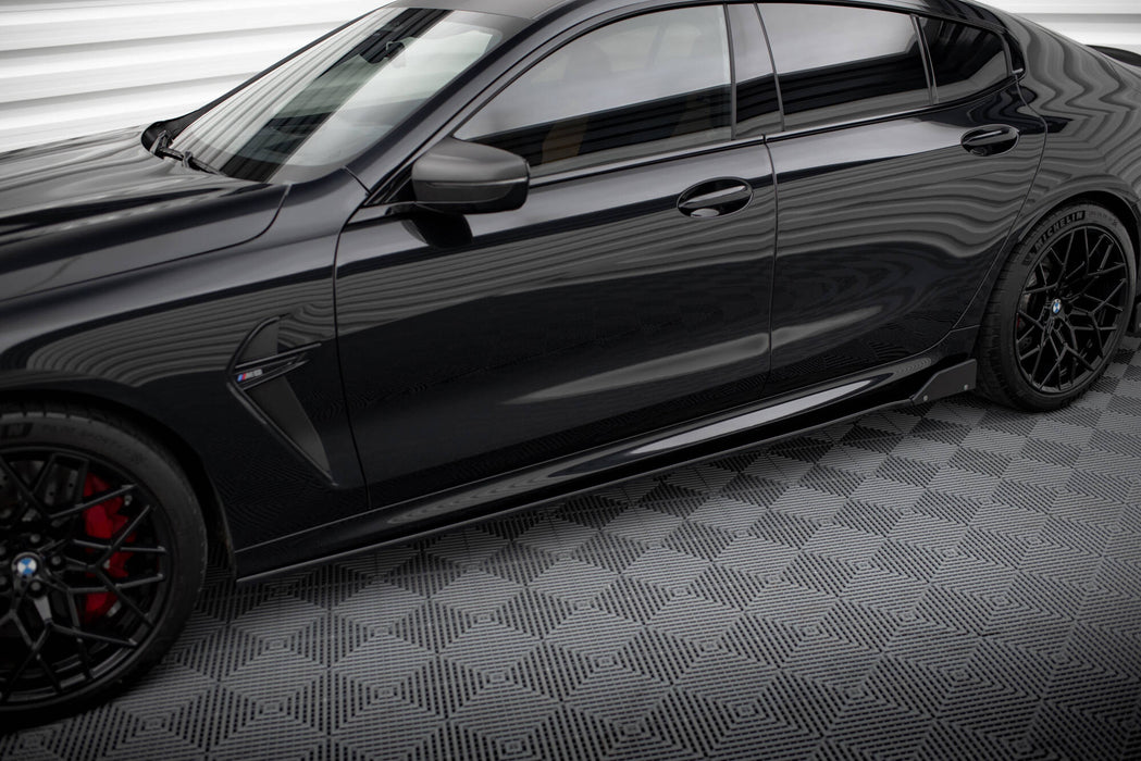 Maxton Design Side Skirts Diffusers V.1 + Flaps BMW M8 Gran Coupe F93 / 8 Gran Coupe M-Pack G16