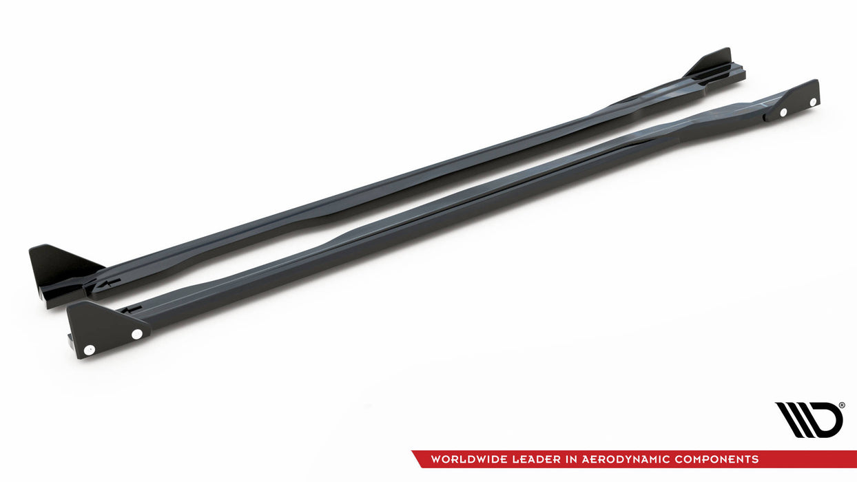 Maxton Design Side Skirts Diffusers V.1 + Flaps Honda Civic Type-R Mk 11